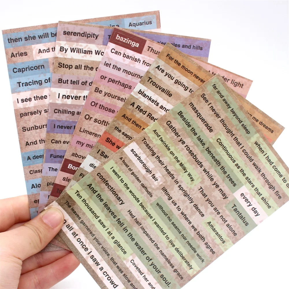 

10 шт наклейки со словами для скрапбукинга DIY проекты/фотоальбом/изготовление карт ремесла