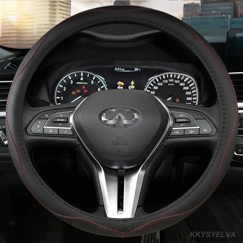 

Нескользящая дышащая искусственная кожа для Infiniti Q50 Q50S Q50L G37 G25 QX70 FX35, автомобильные аксессуары