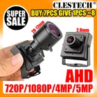 2021 очень маленькая камера видеонаблюдения AHD мини 5MP 4MP 2.0MP 1080P SONY-IMX326 металлическая маленькая камера HD FULL Digital Micro Security с кронштейном