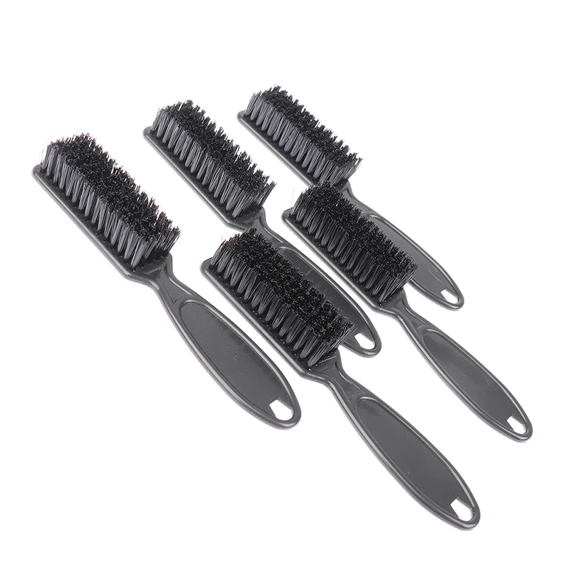 Новый чёрный градиент расческа-щетка с ножницами для чистки парикмахерской, винтажная форма головы с гравировкой маслом.