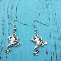 new frog animal charm earringsvintage fashion jewelry women christmas birthday gifts accessories pendants zinc alloy