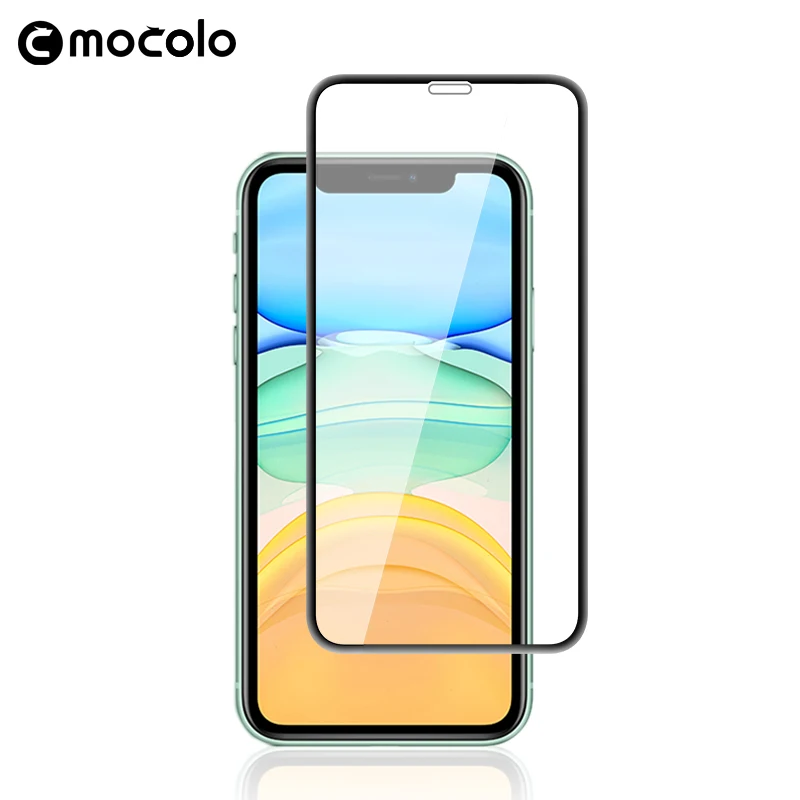 Mocolo 3D изогнутое полное клей стекло для iPhone 11 Закаленное стекло пленка 9H полное покрытие протектор экрана для iPhone 11 PRO MAX анти-масло