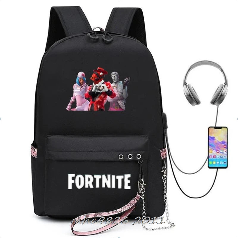 Рюкзак игровой FORTNITE для мальчиков и девочек сумка ноутбука большой вместимости