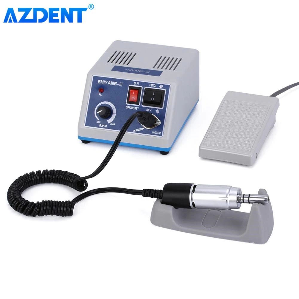 AZDENT Dental 35000 RPM E Type Polishing Micro Motor Handpiece + Micromotor Polisher N3 New Marathon Polishing Unit