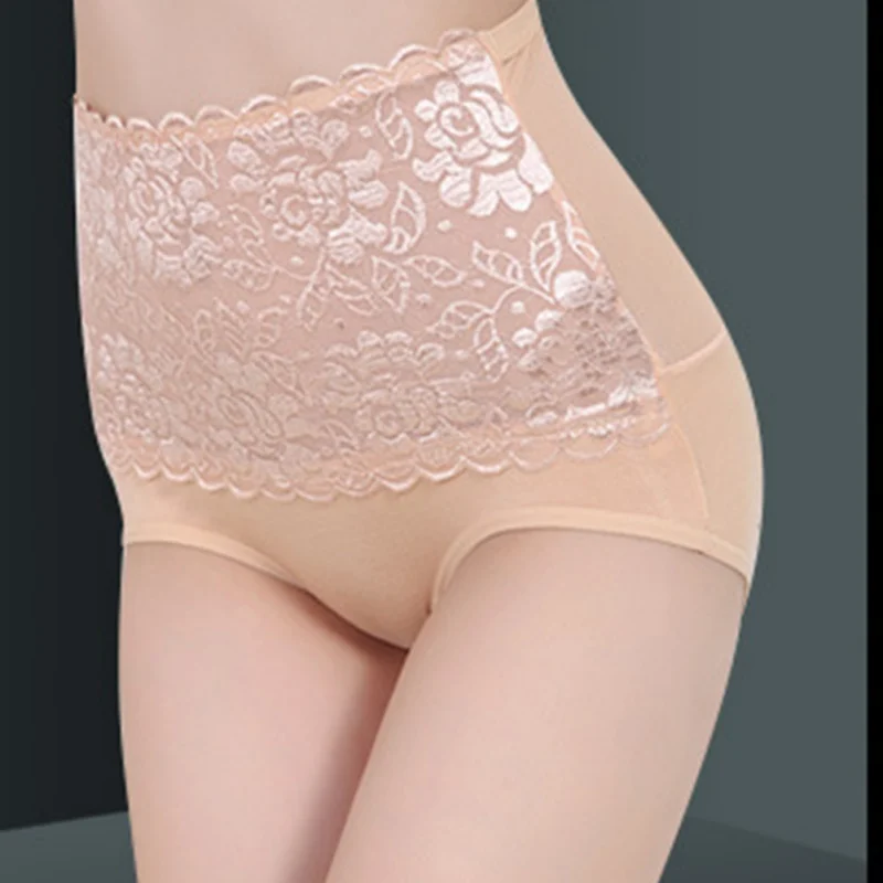 Сексуальные женские трусики кружевные прозрачные бесшовные с высокой талией