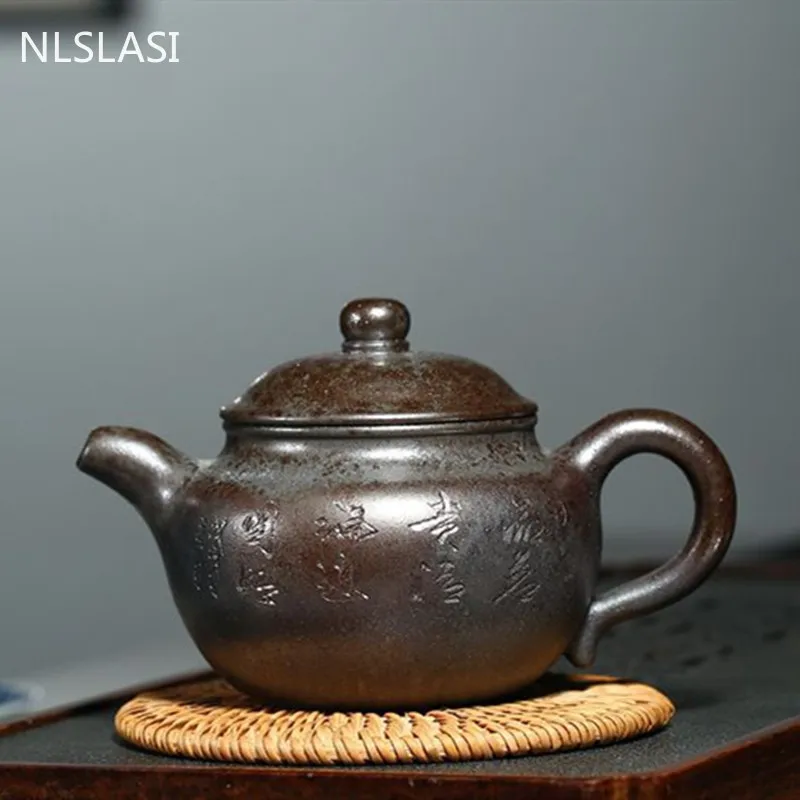 

Бутик Исин, чайные горшки из фиолетовой глины, ручная работа, сырая руда, дров, чайный горшок, домашний китайский чайник с фильтром, чайная по...