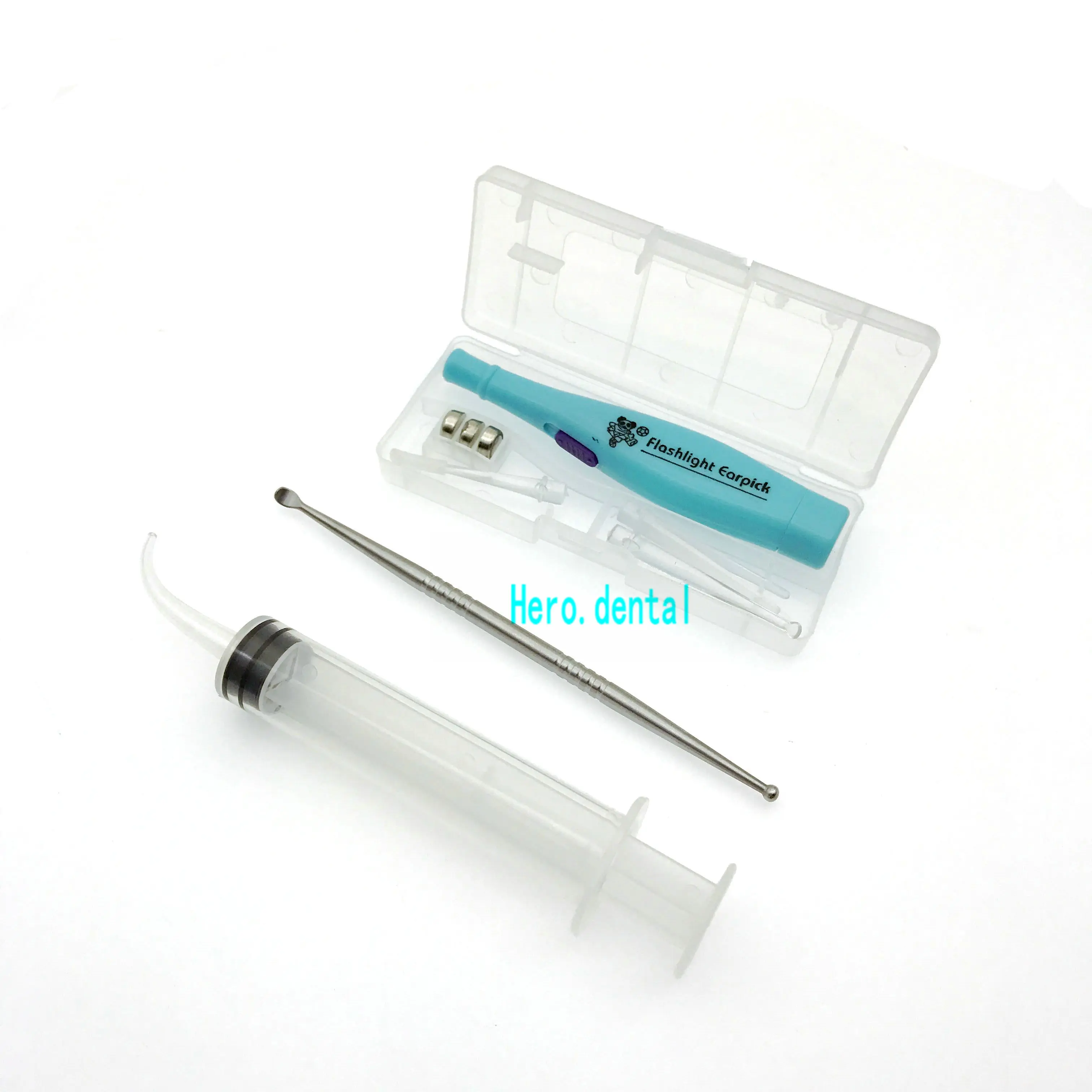 3pcs/set Tonsil Stone Remover Kit LED Light & Box + Irrigation Syringe Premium Tool | Красота и здоровье