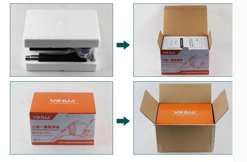 Паяльная станция YIHUA 995D + 60 Вт большая паяльная 650 с термофеном бесплатным