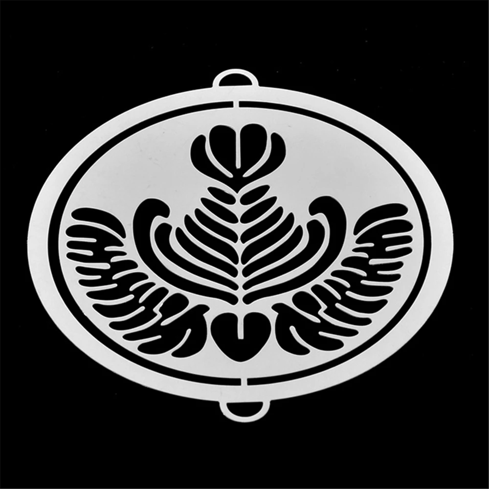 Шаблон из нержавеющей стали для многократного кофе шаблон латте трафареты