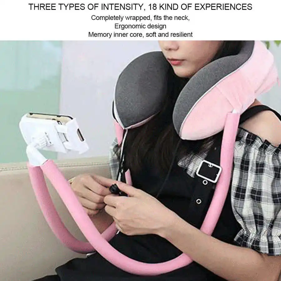 

Massage Tools -Shaped Neck Pillow Travel Cervical Massage Pillow with Lazy Mobile Phone Support Relief Pain Tools