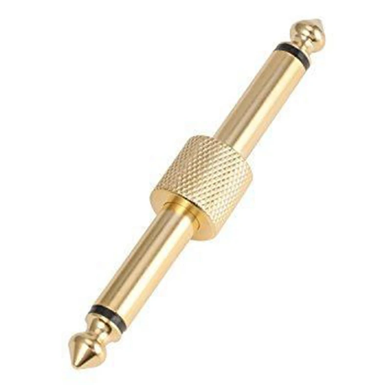 1/4 Inch Guitar Effect Pedal Straight Connector 2 Packs (6.35mm) Noise Reduction Plug | Спорт и развлечения