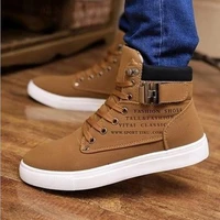 fallwinter england frosted belt buckle tide high top shoes mens casual sports shoes