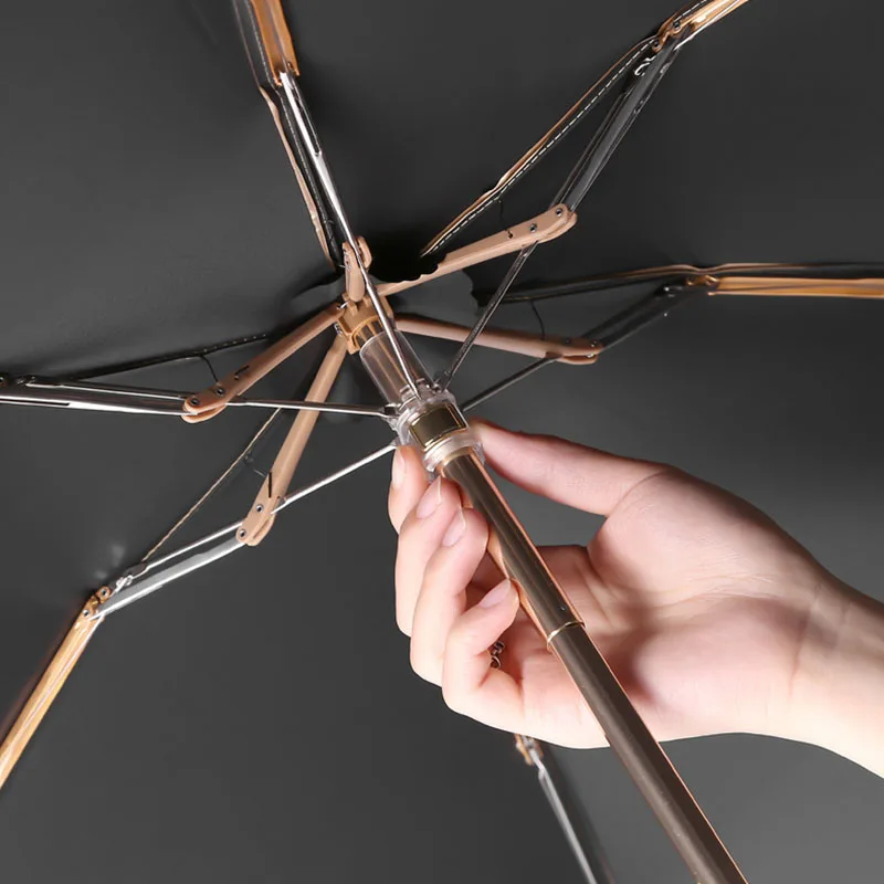Ultralight Mini Flat Umbrella Portable Six Folding Clear Rain Women Small Men Kids Sun Protect Anti UV Parasol | Дом и сад