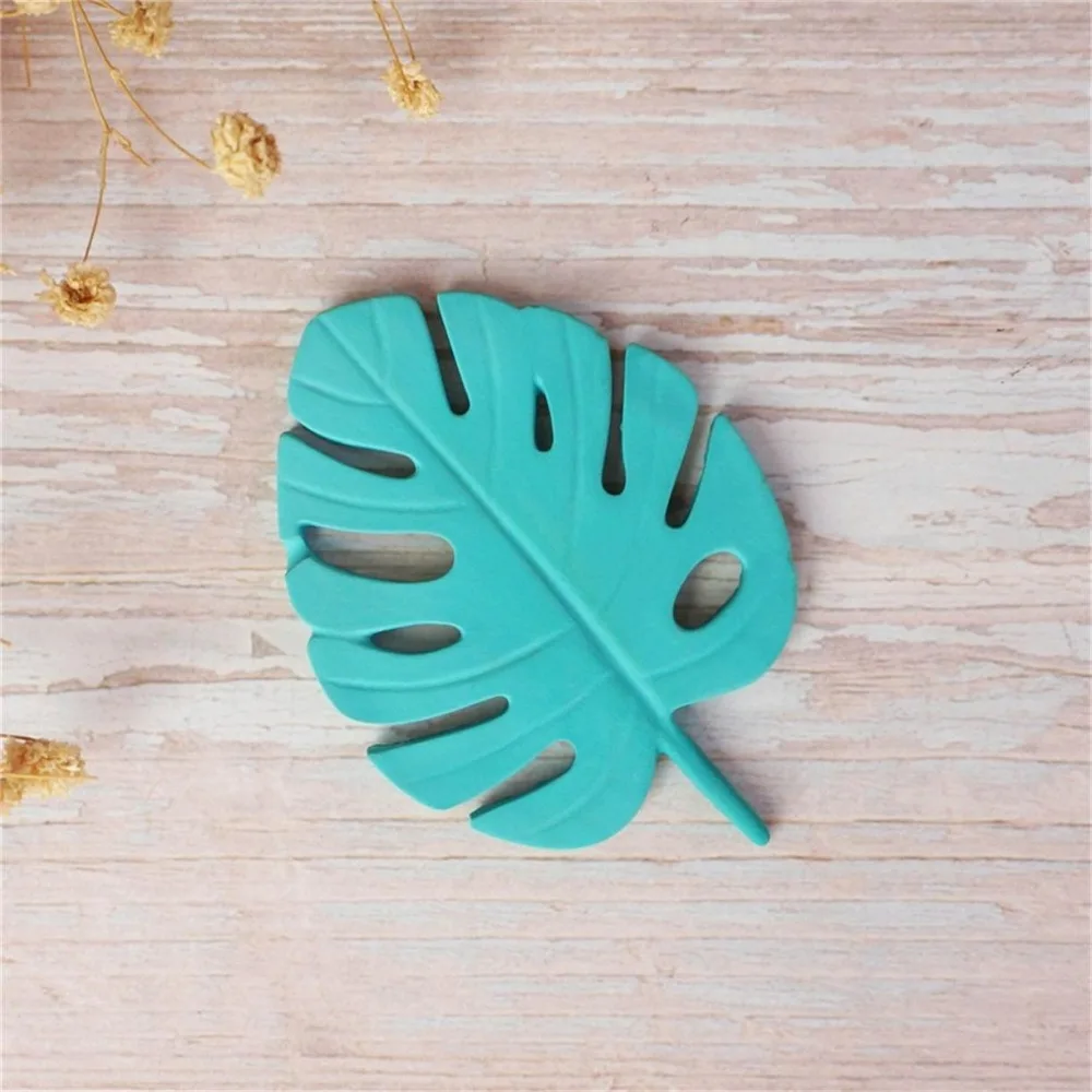 Форма листа 3D Силиконовые Monstera ладони папоротника черепаха лист инструменты для украшения тортов из мастики кекс сахарный шоколадный формы
