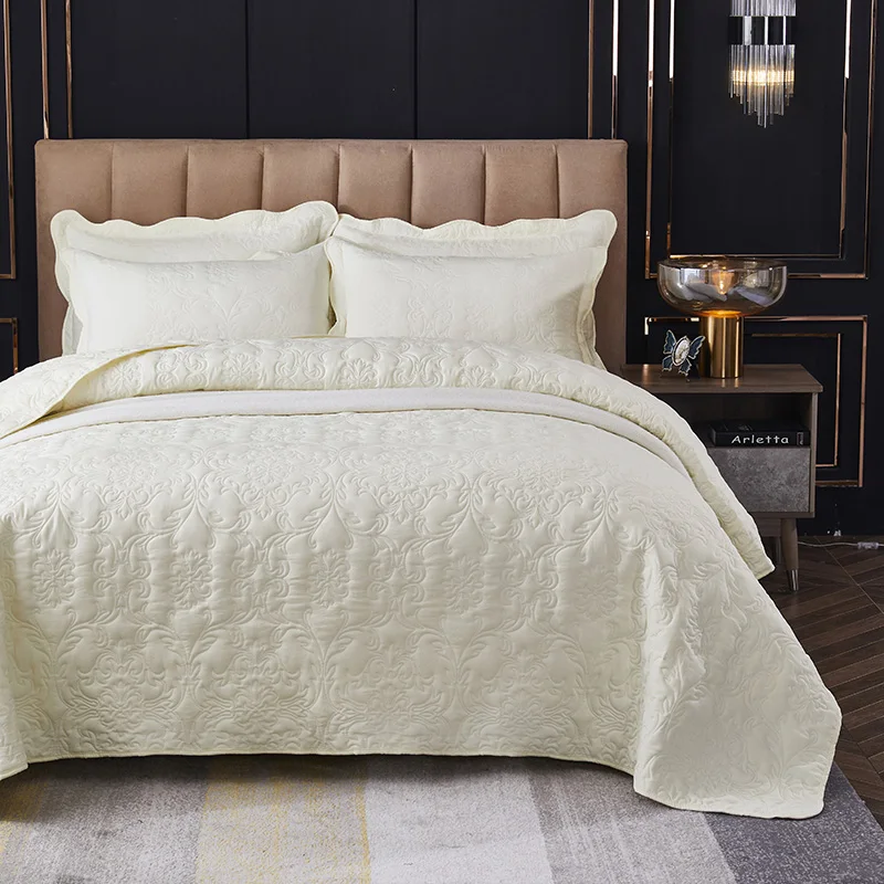 Cotton Quilted Bedspread Queen White Bed Cover Bed Blanket Cover King Size Bed Sheets and Pillowcases Hotel Bed Spreads
Cotton Quilted Bedspread Queen White Bed Cover Bed Blanket Cover King Size Bed Sheets and Pillowcases Hotel Bed Spreads