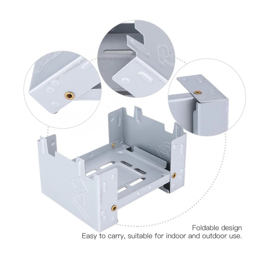 Уличная Складная плита портативная для кемпинга твердое топливо спиртовая