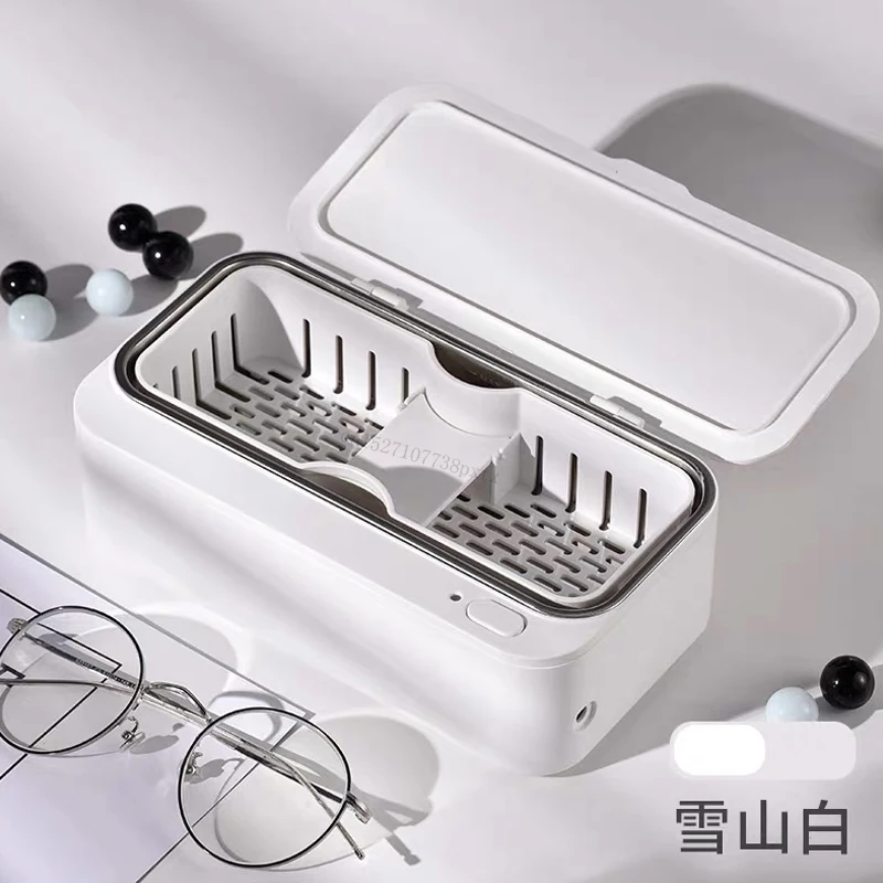 white Xiaomi EraClean Ultra sonic Cleaner 45000 Гц очки часы Стоматологическая бритва щетка ультразвуковая звуковая очистка резервуар - Цвет: white