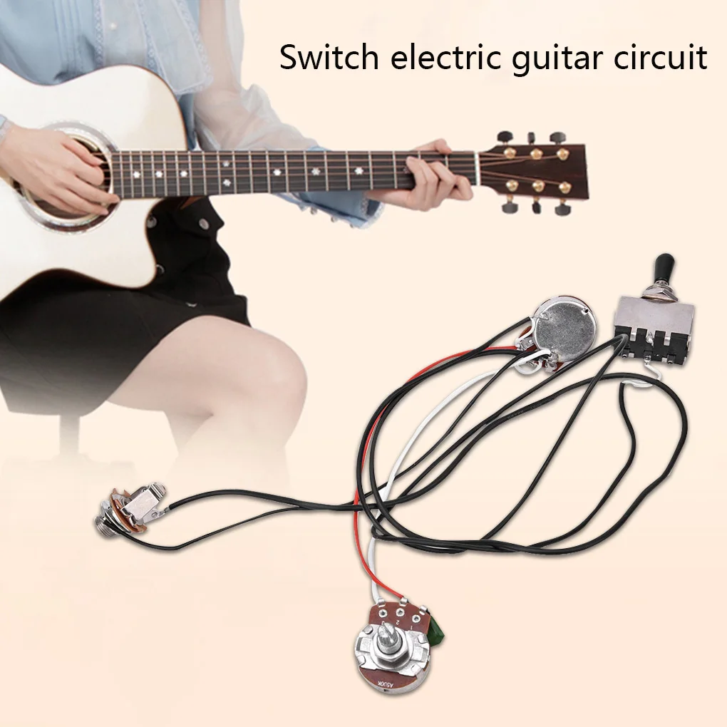 

Предварительно смонтированный монтажный жгут переключатель Jack Pots Замена для электрогитары LP