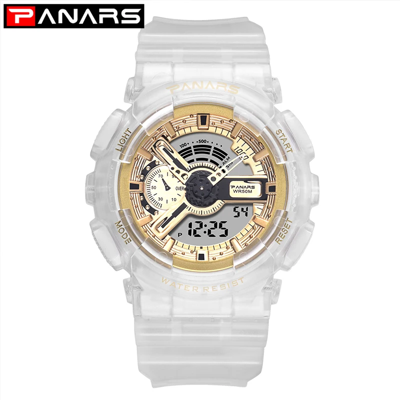 

PANARS Clock Waterproof Sport Watch for Men Boys girls Watches Couple g style Shock Women Digital Watches LED alarm montre gift