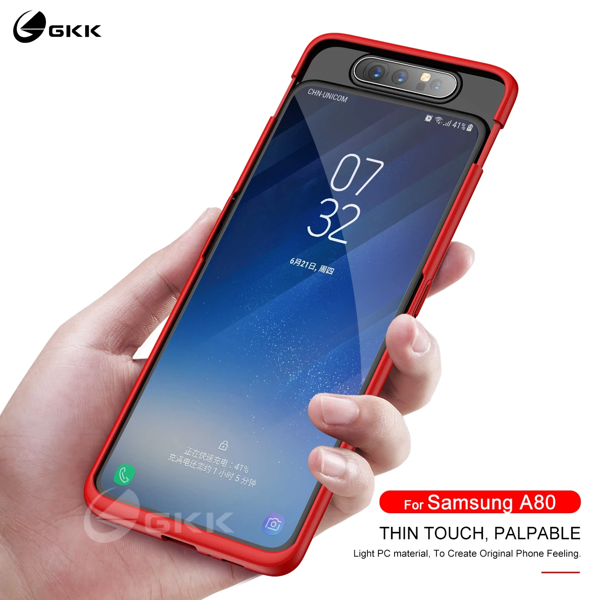 GKK Original Case for Samsung A80 Case Ultra-thin 360 Full Protection Anti-knock Matte Hard PC Cover for Samsung Galaxy A80 Case