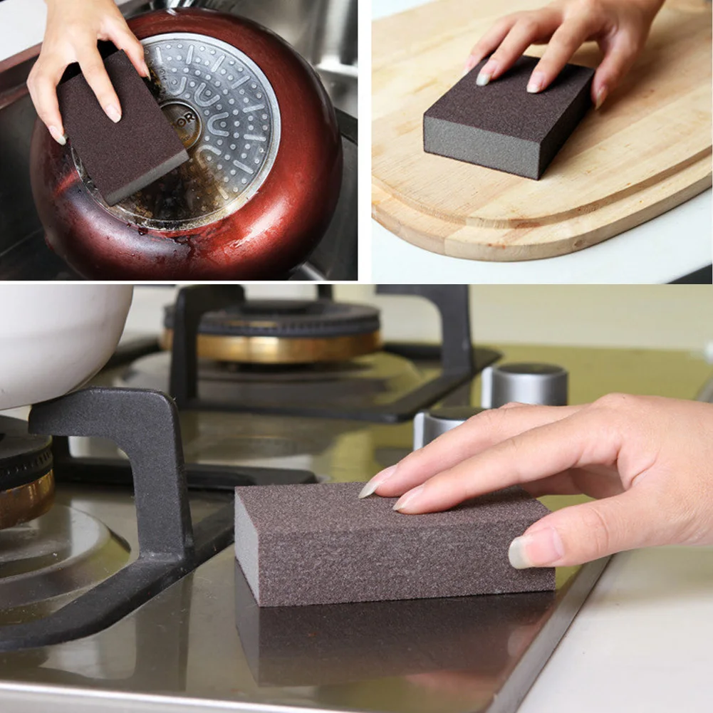 

5pcs Emery Abrasive Sponge Magic Rust Remover Thicken Multi-functional Cleaning