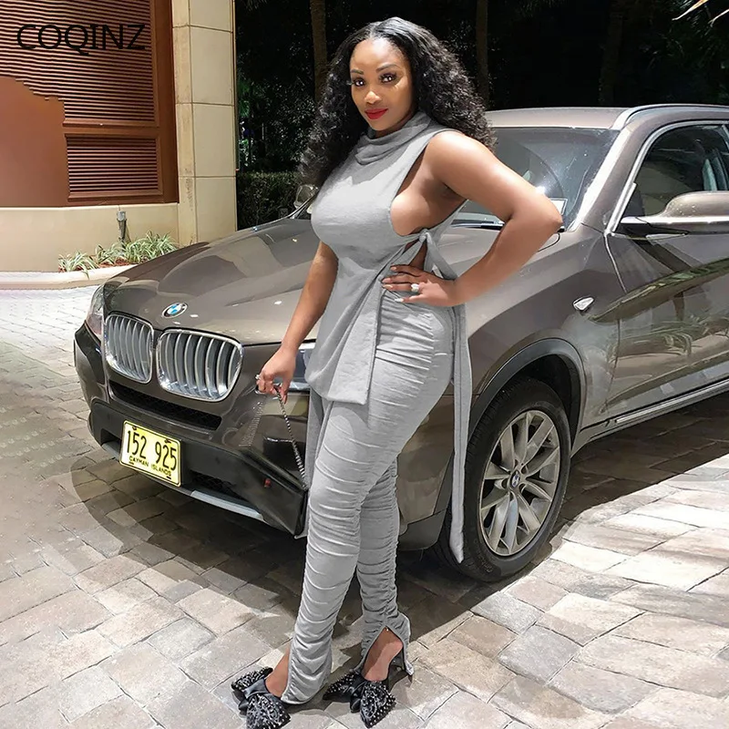 Наряды для женщин леггинсы в складку комплект из двух предметов женская осенняя