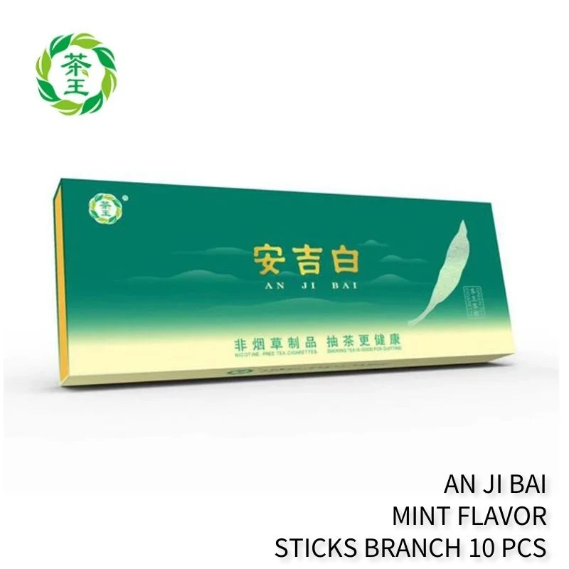 

Teaking Mint Flavor An Ji Bai Tea Smoke Cigarette Non-tobacco Products No Nicotine 10PCS