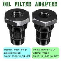 car oil filter threaded adapter 12 28 or 58 24 to 34 16 1316 16 34 npt auto aluminum alloy threaded oil filter adapter