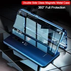 Двухсторонний магнитный металлический стеклянный чехол для телефона Huawei Honor 20 Lite 20i 10i 8X 9X 9A Y9 Prime P Smart Z 2019 P40lite E