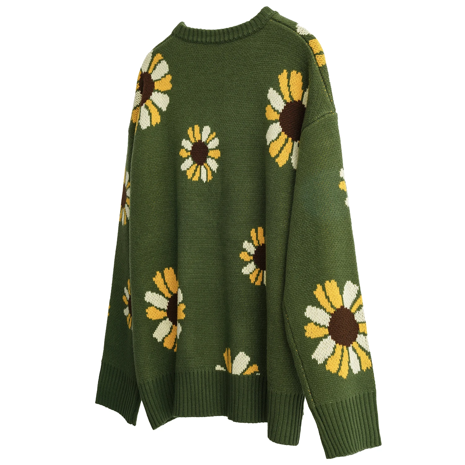 Oufisun для мужчин в винтажном стиле с рисунком &quotПодсолнух&quot Knittwear мужской свитер