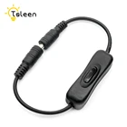 Линейный выключатель питания ВКЛ.ВЫКЛ., кабель 2,1 мм x 5,5 мм, черный для разъема Arduino 12-24 В, линейный выключатель питания ВКЛ.ВЫКЛ., 2, 1x5, 5 мм