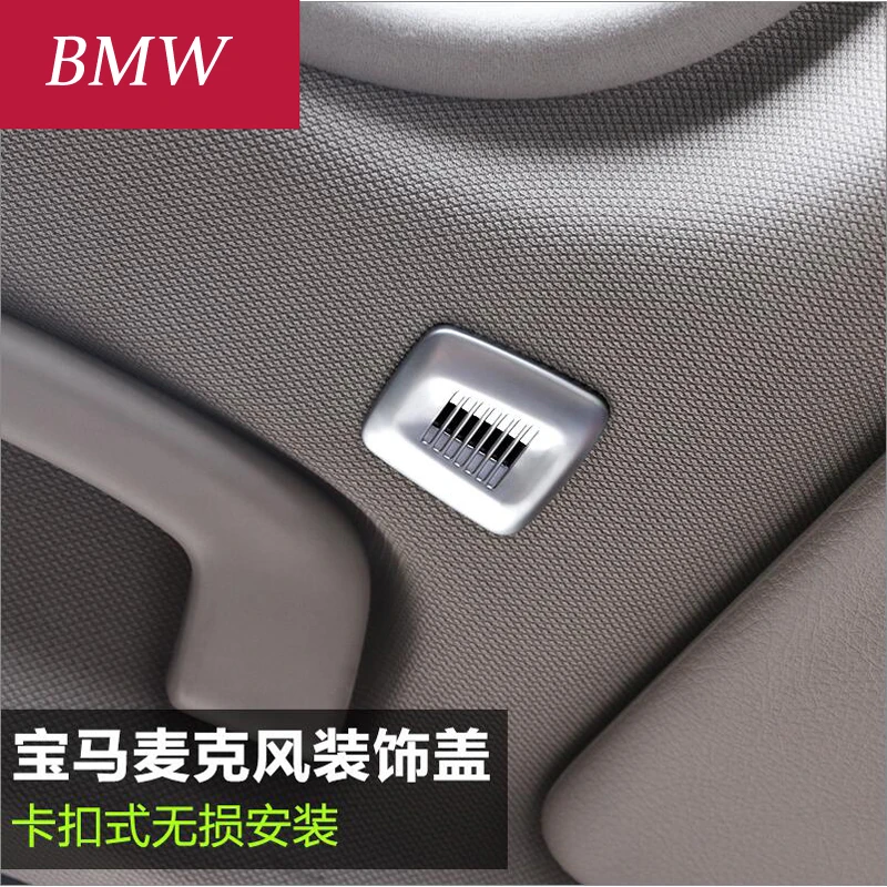 Декоративная накладка на крышу автомобильного купола микрофона наклейки для BMW 1