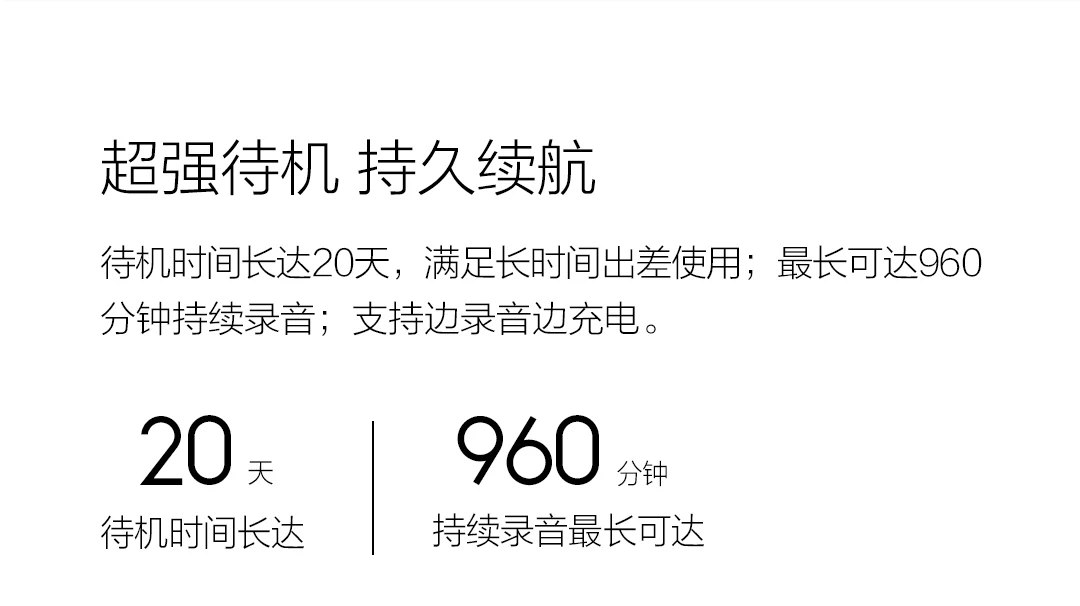 Xiaomi Sogou Smart Recording Pen HD Recording Intelligent Noise Reduction Back Clip Translator 360 Degree mi For Meeting Train