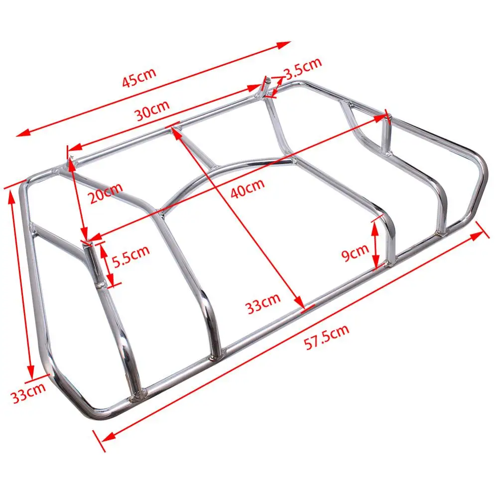 Кафе гонщик мотоцикл багажная стойка/Топ рейку Багажник Случае Перевозчик