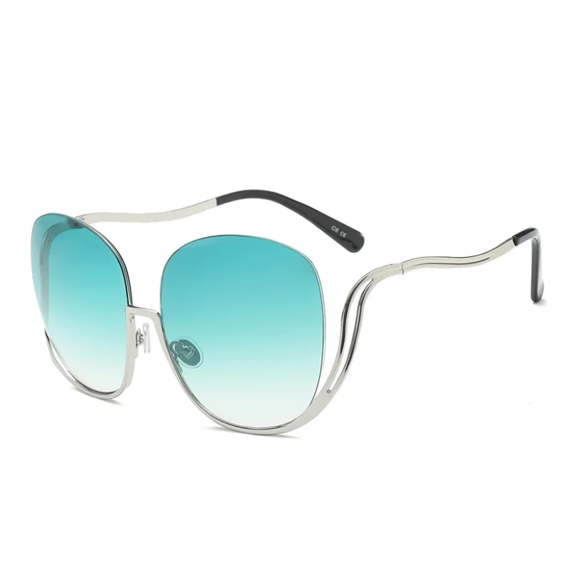 

Semi Rimless Sunglasses Women Vintage Retro Round Luxury Men Sunglasses for Outdoors Gafas Glasses Shades 17070