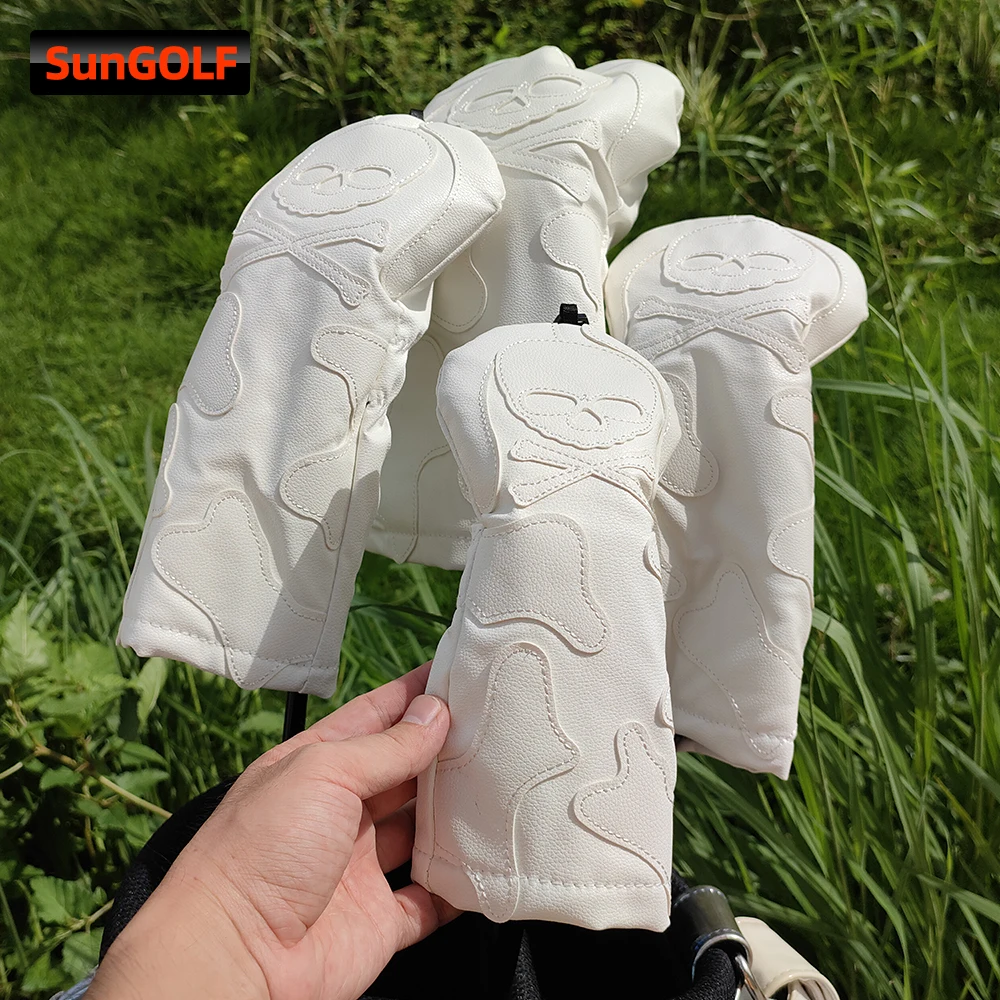 Набор головных уборов для гольф клуба головные уборы в виде черепа Вудса