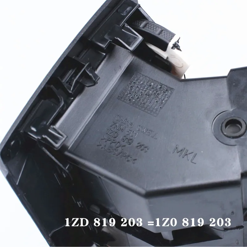 Yeni siyah arka çıkış hava firar montaj 1Z0819203 SKODA OCTAVIA 04-13 YETI 10-13 1ZD819203 1ZD 819 203 1Z0 |