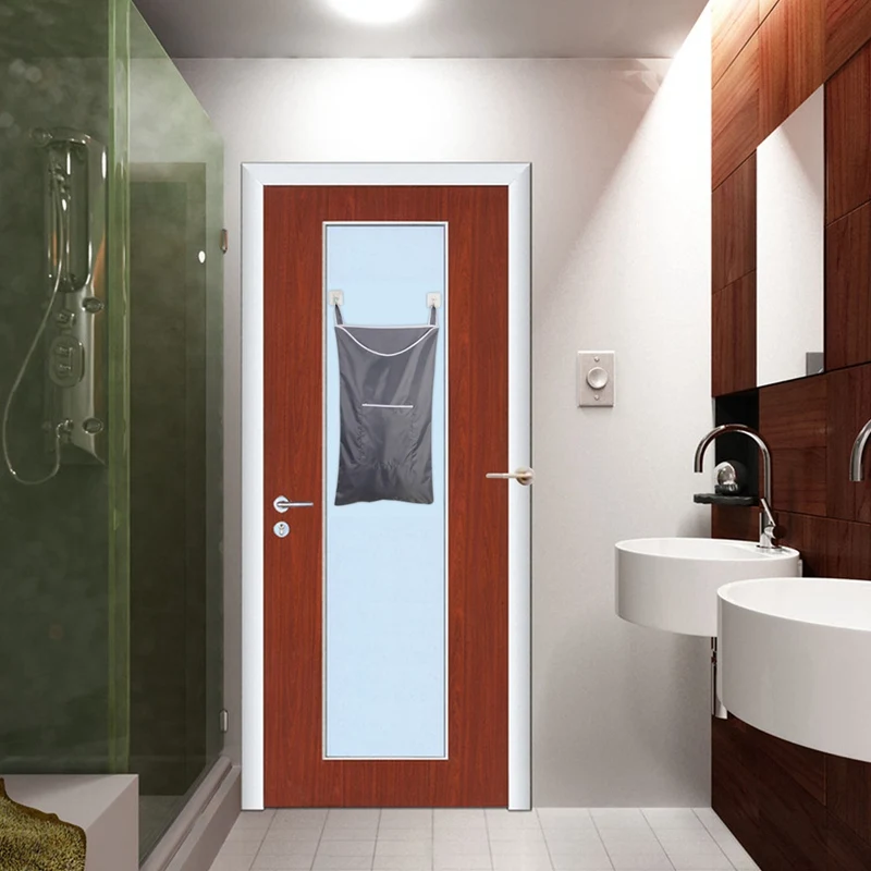 Компактная подвесная корзина для белья сумка с бесплатными дверными крючками