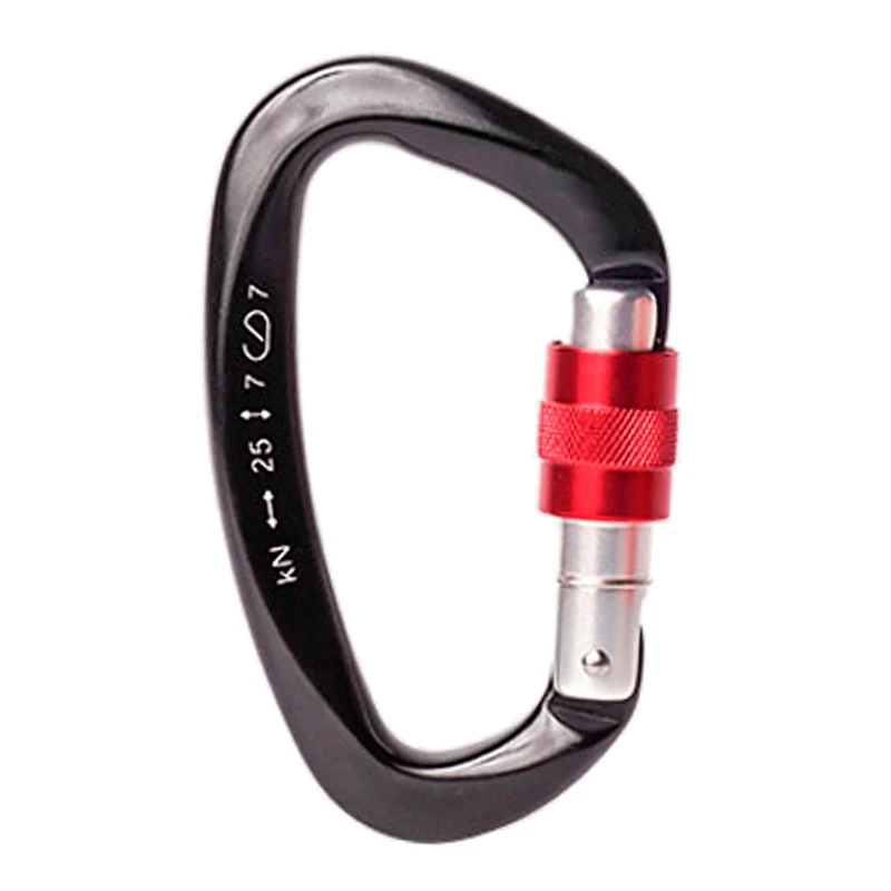 25kN Карабин Пряжка Алюминиевый сплав крючок альпинизм кемпинг инструмент для