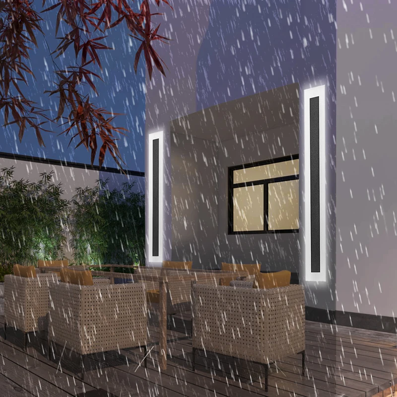 Уличная Водонепроницаемая современная светодиодная настенная лампа IP65 85 ~ 265 В