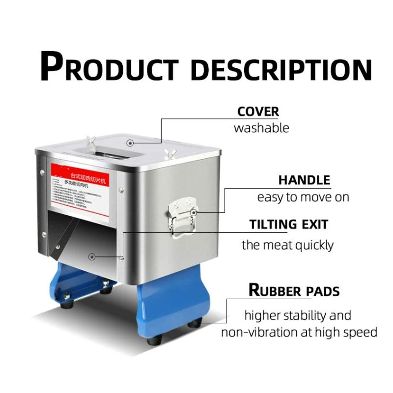 Настольная машина для обработки свежего мяса 110 В 220 коммерческая резки