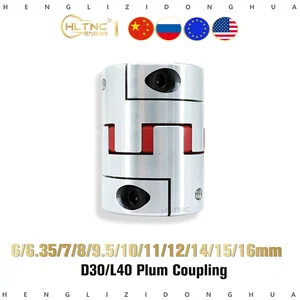 1 шт. Сливовая муфта звезда гравировальный станок Серводвигатель муфта D30 L40 внутреннее отверстие 66.35789.525101112141516 мм для ЧПУ