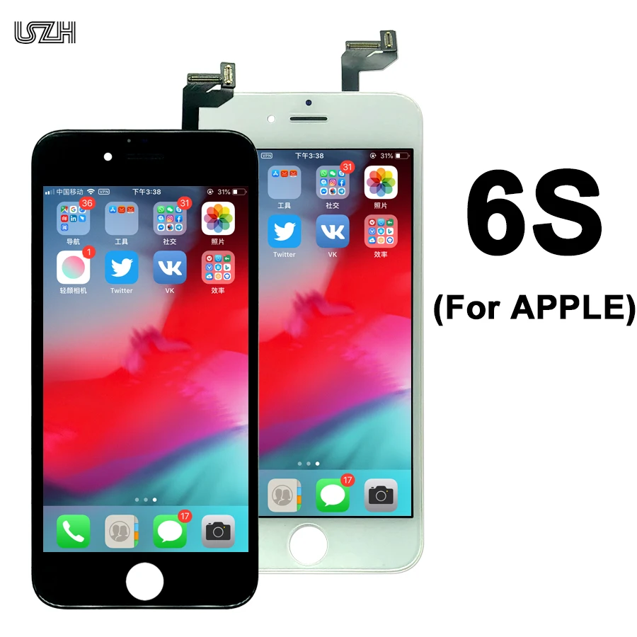 Протестированный экран для iPhone 6S полный ЖК дисплей с сенсорным экраном