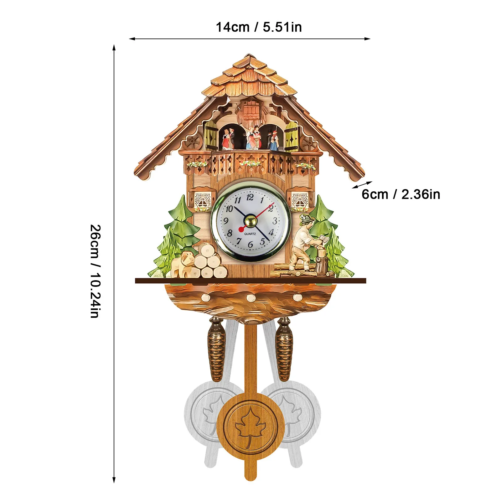 Cuckoo настенные часы с кукушкой Chime будильник в стиле ретро деревянные для гостиной
