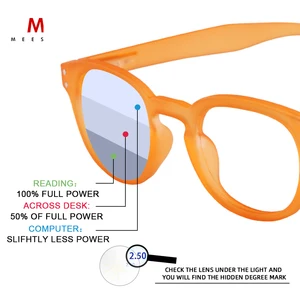 Meeshow считывание очки прозрачные мужские очки в стиле ретро французский женщина прогрессивный для мужчин синий светильник очки 1513