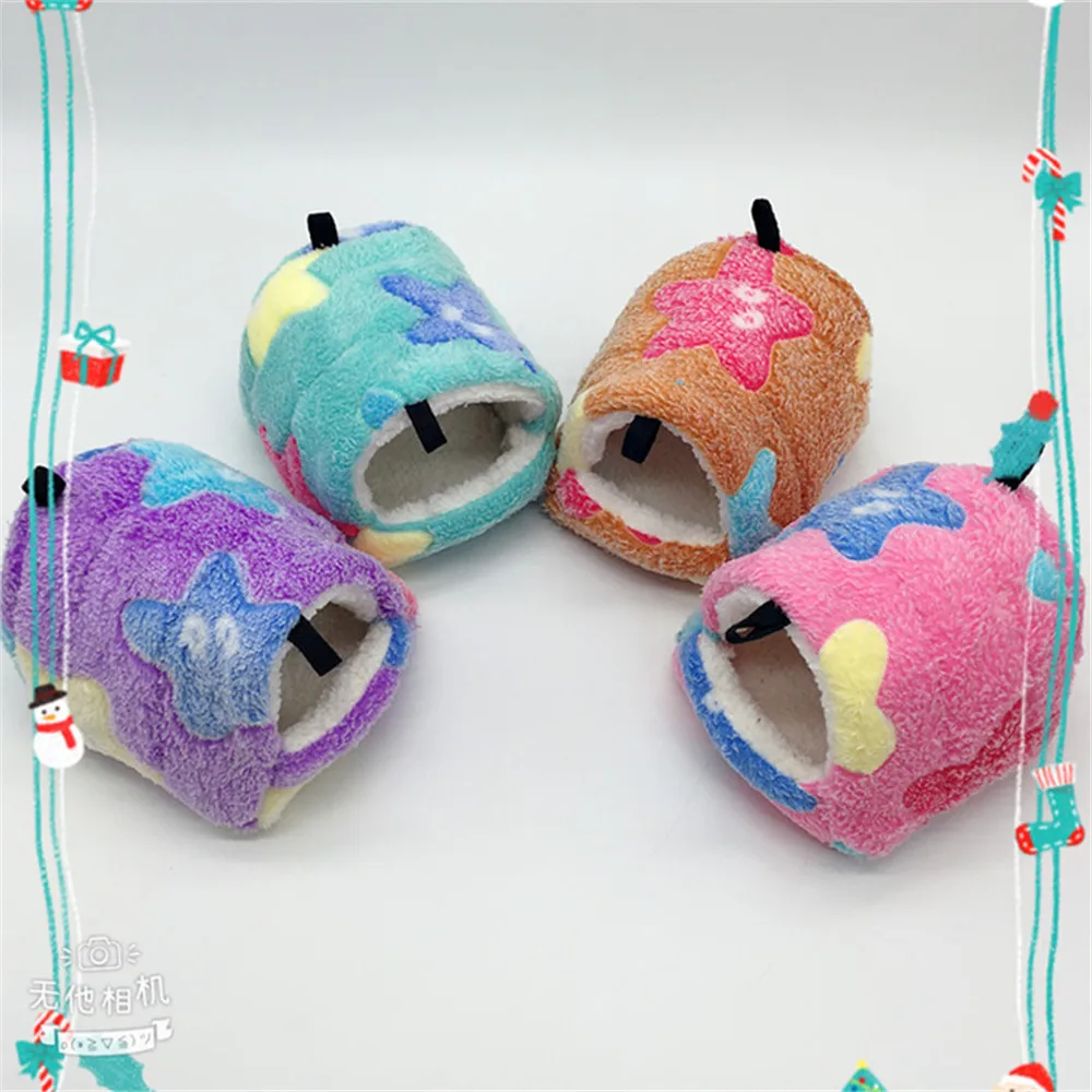 Small Animal Pets Cages Winter Spring Hamster Guinea Pig Squirrel Keep Warm Nest Soft Comfortable Sleepping Bed Hammock Tent | Дом и сад