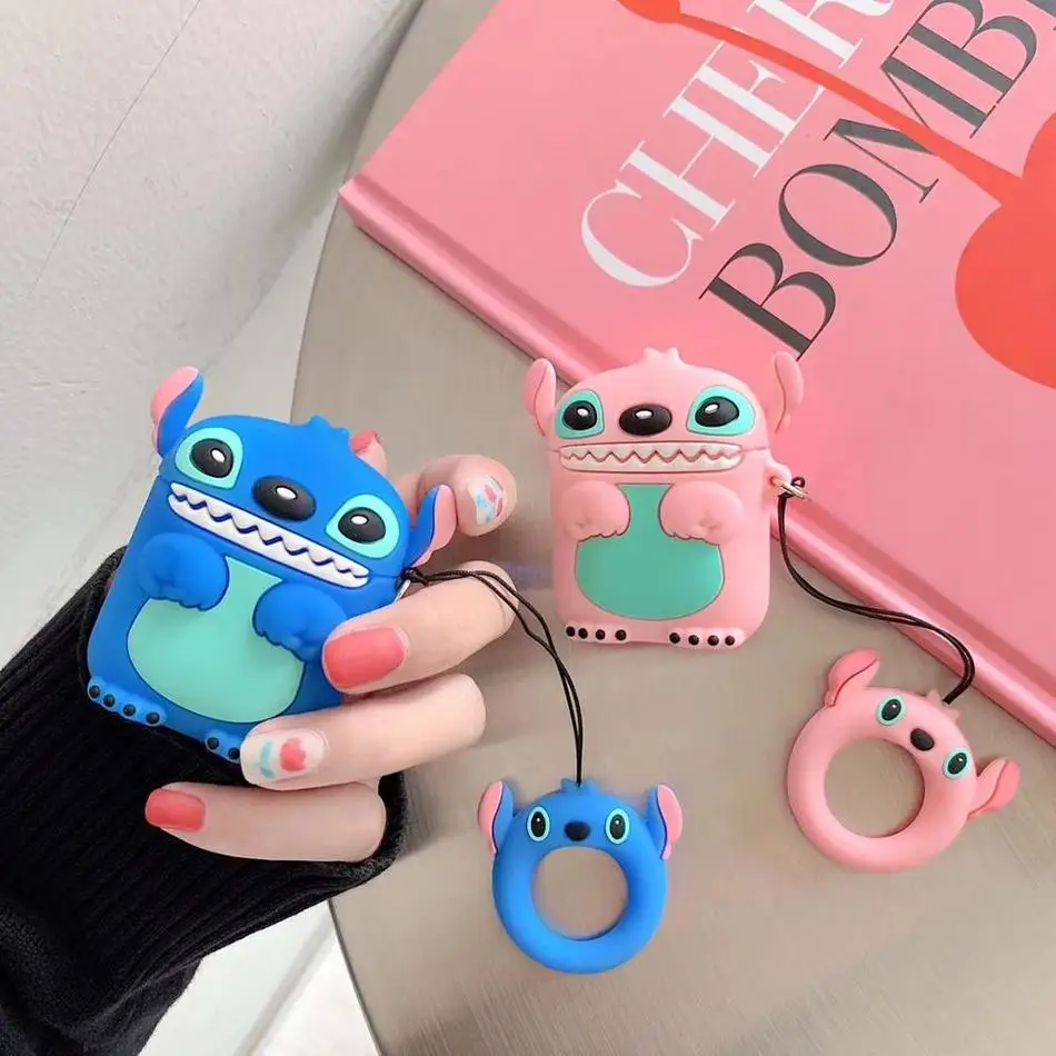Милый чехол для наушников Airpods 2 Чехол мультяшный Пингвин Apple Air pods силиконовый