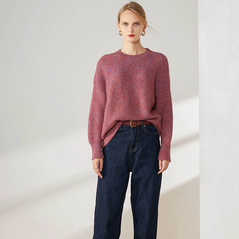 Женская кашемировая куртка Джокер свободный свитер из 100% чистого кашемира