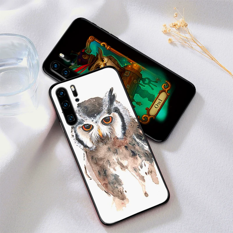 For huawei honor 7X 8X 8C NOTE 10 Luxury fashion starry owl VIEW 20 7C 5.99IN 8 9 lite 7A 9X Pro Silicon Coque Capa | Мобильные