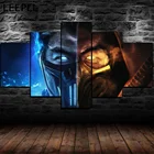 Настенные картины на холсте Mortal Kombat Subzero, 5 шт., картины маслом для гостиной, домашний декор, картины